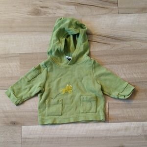 Gymboree Rainy Day Fun Frog Hooded Sweater Size 6-12 Months Vintage 2007